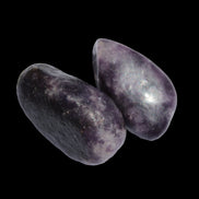 Lilac Lepidolite 2 tumble polished stones 14-15g in sunlight - Rocks and Things Store