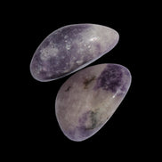 Lilac Lepidolite 2 tumble polished stones 14-15g in sunlight - Rocks and Things Store