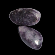 Lilac Lepidolite 2 tumble polished stones 14-15g in sunlight - Rocks and Things Store