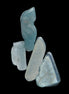 Aquamarine 4 polished crystals 4g - Rocks and Things Store