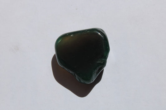 Green Agate tumbled stone 7g Rocks and Things