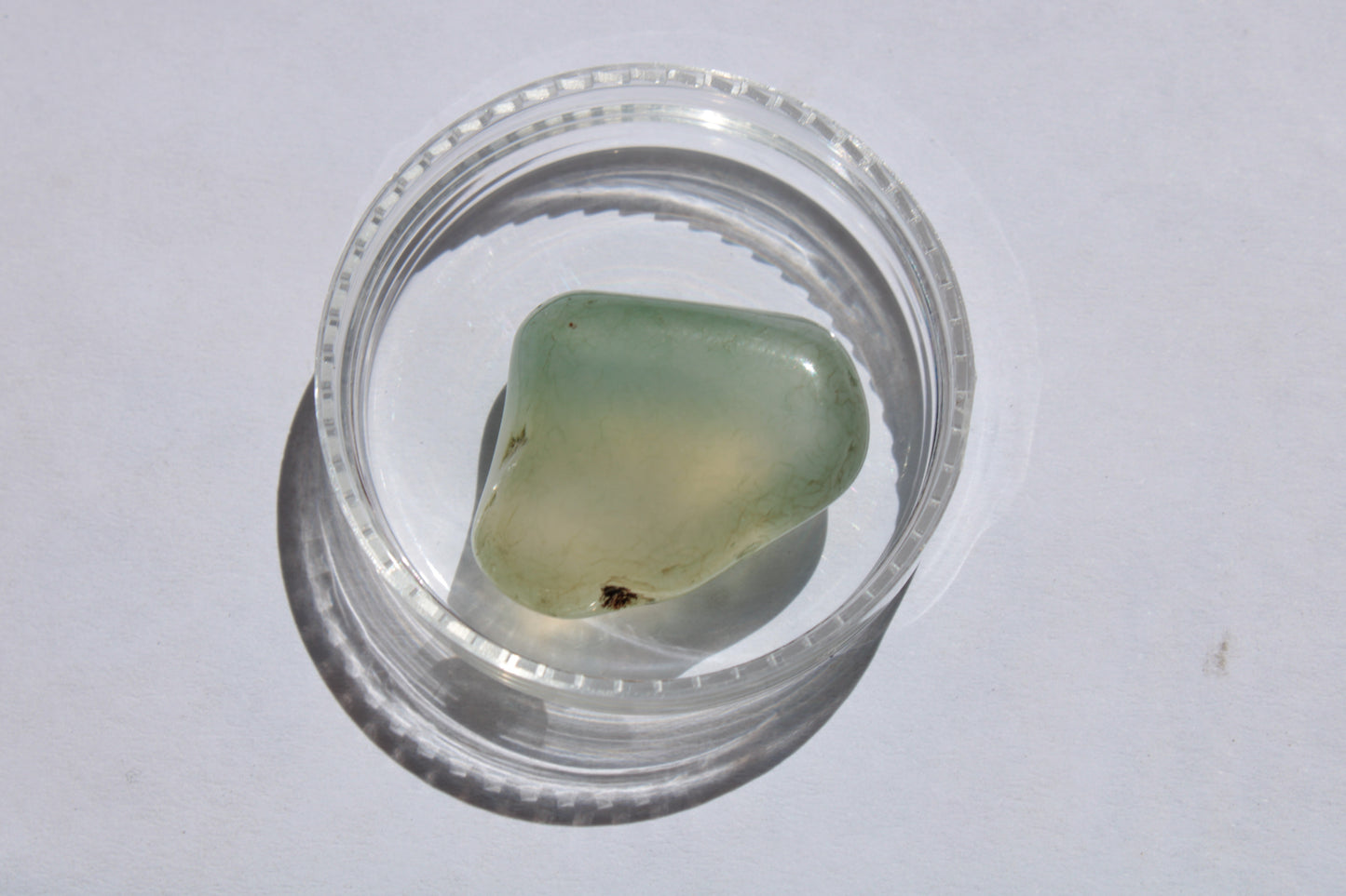 Clear Agate tumbled stone 7.8g Rocks and Things