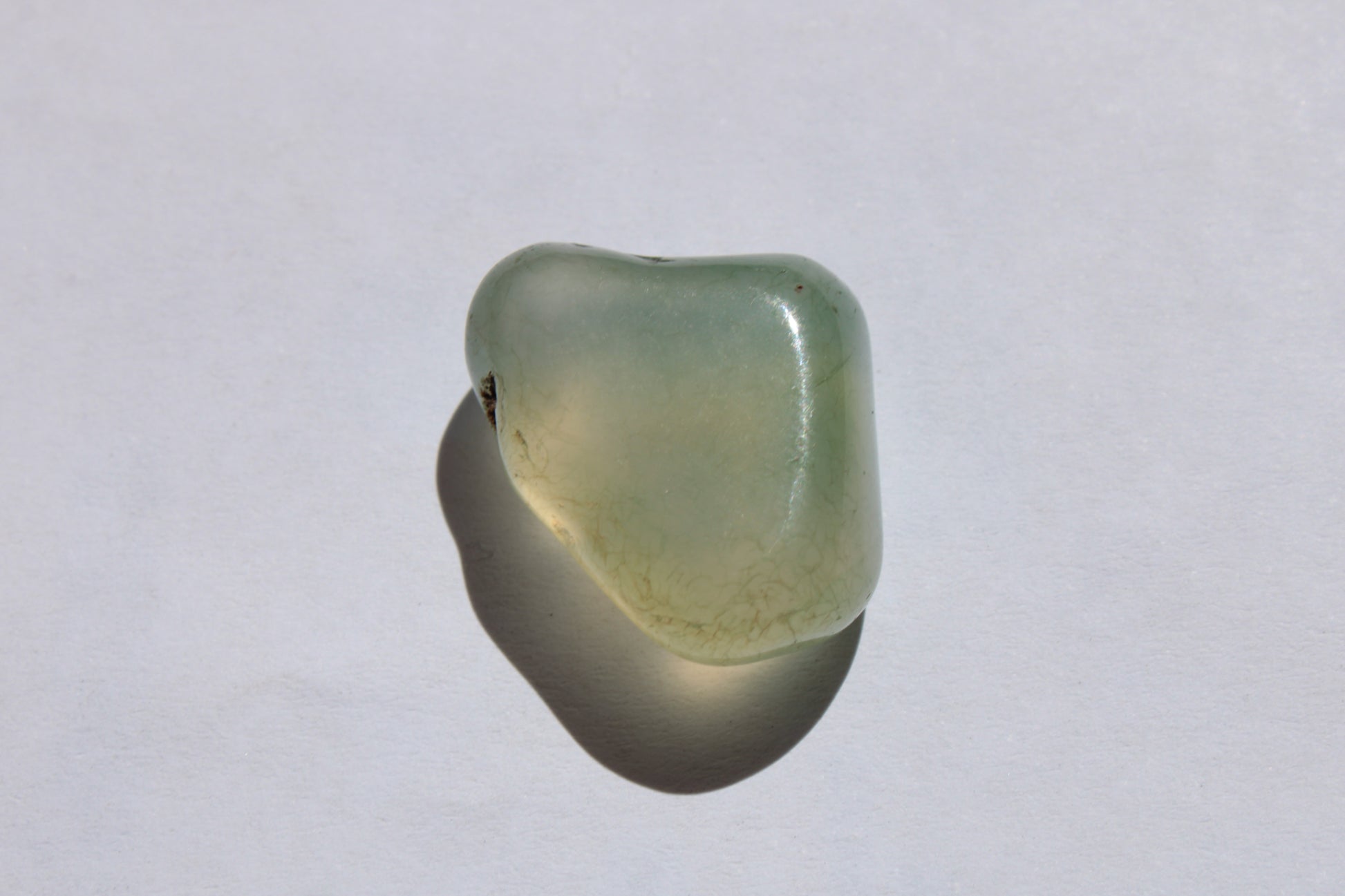 Clear Agate tumbled stone 7.8g Rocks and Things