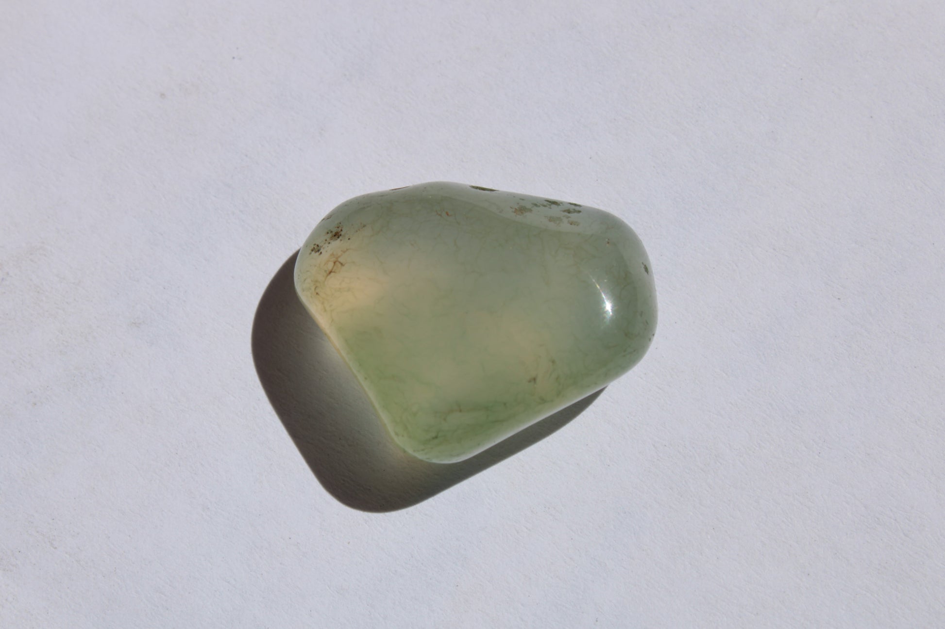 Clear Agate tumbled stone 7.8g Rocks and Things