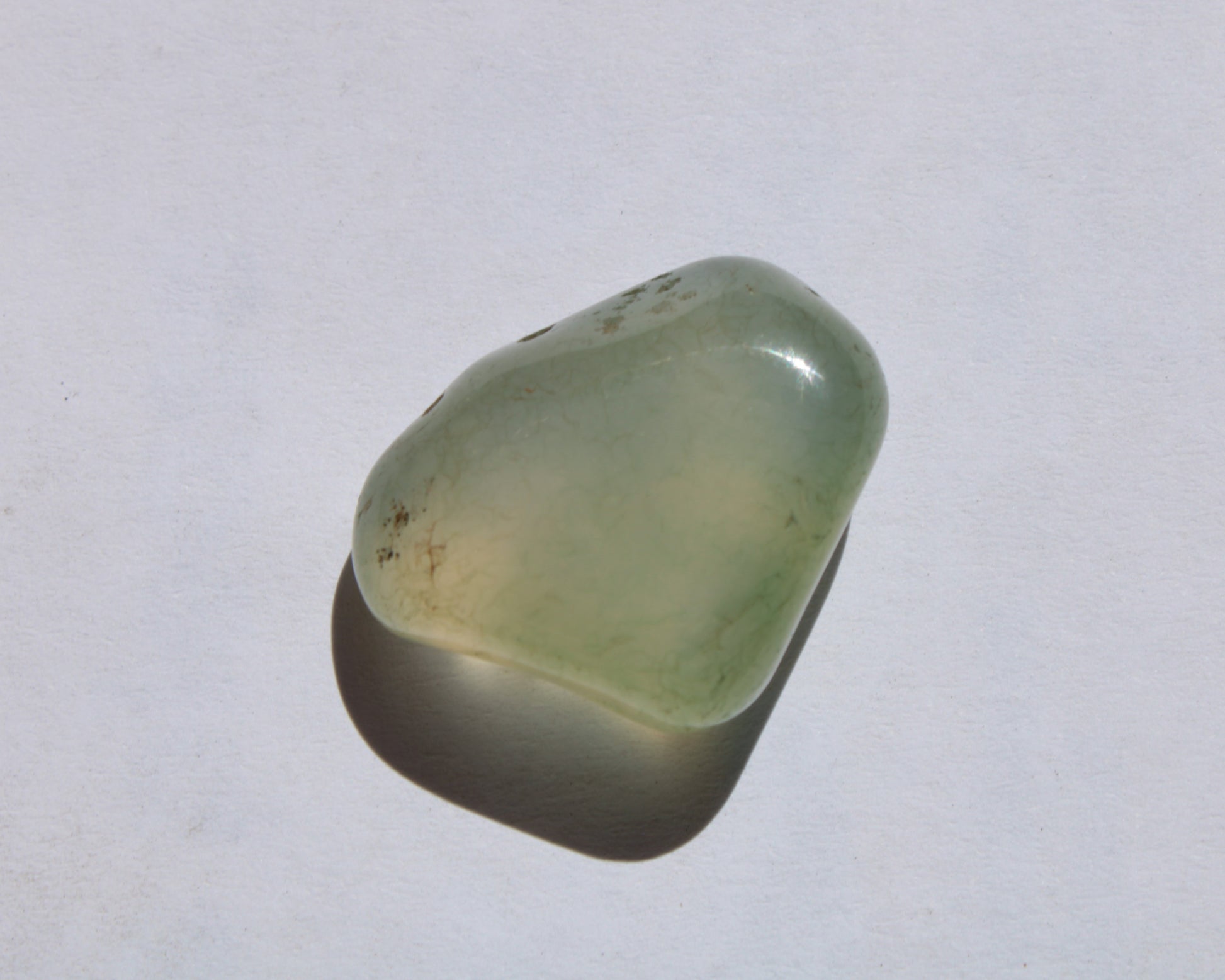 Clear Agate tumbled stone 7.8g Rocks and Things