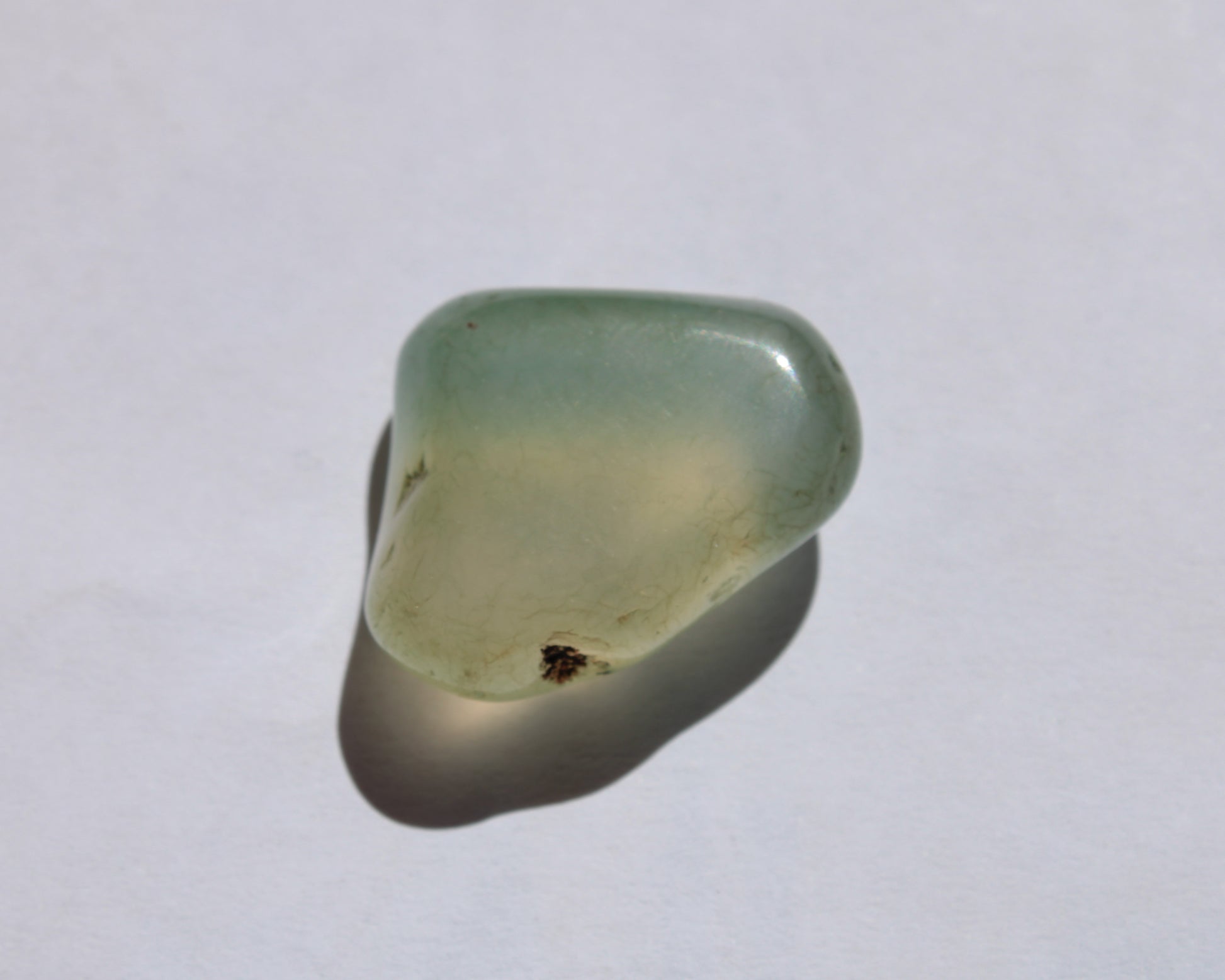 Clear Agate tumbled stone 7.8g Rocks and Things