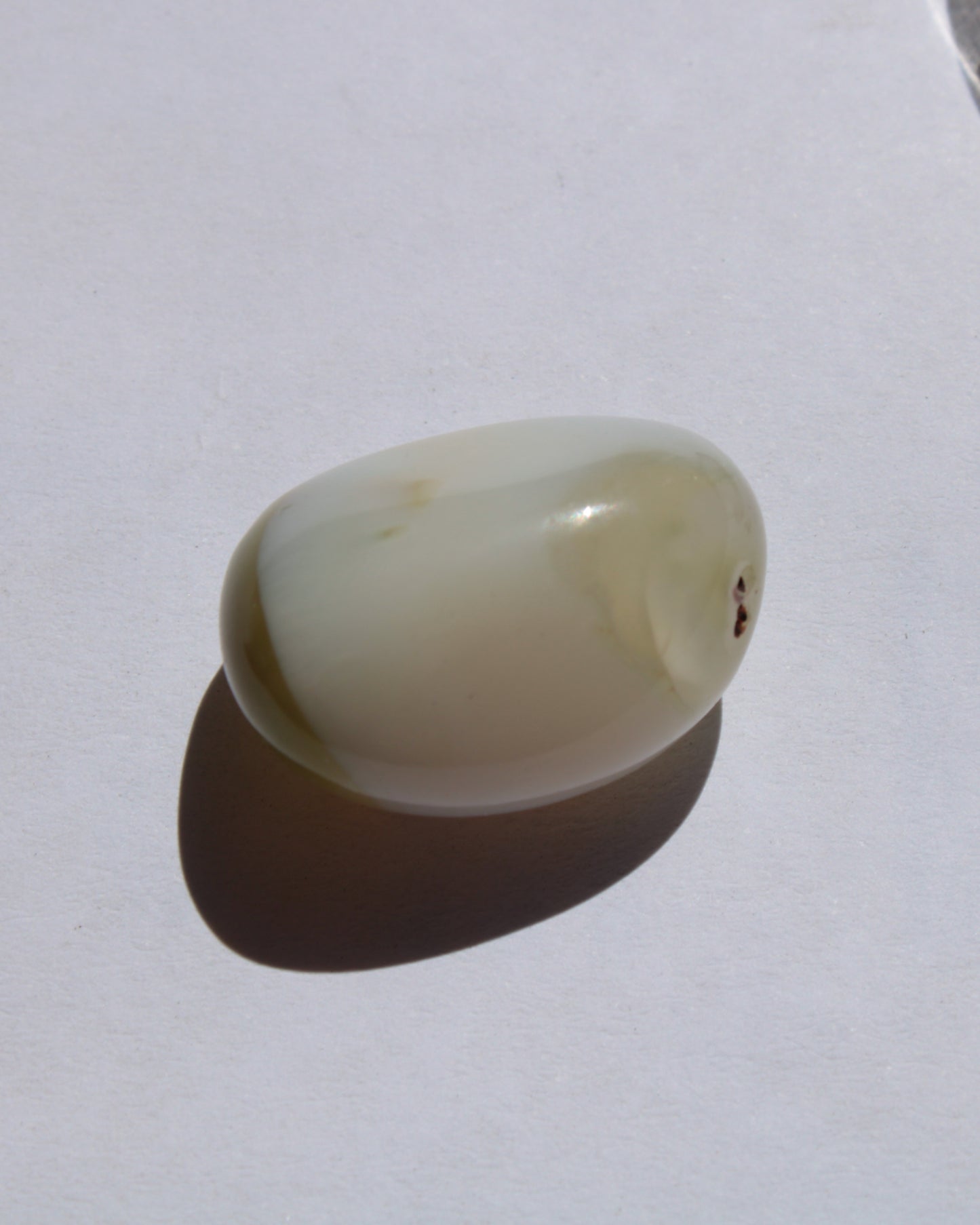 White Agate tumbled stone 7g Rocks and Things