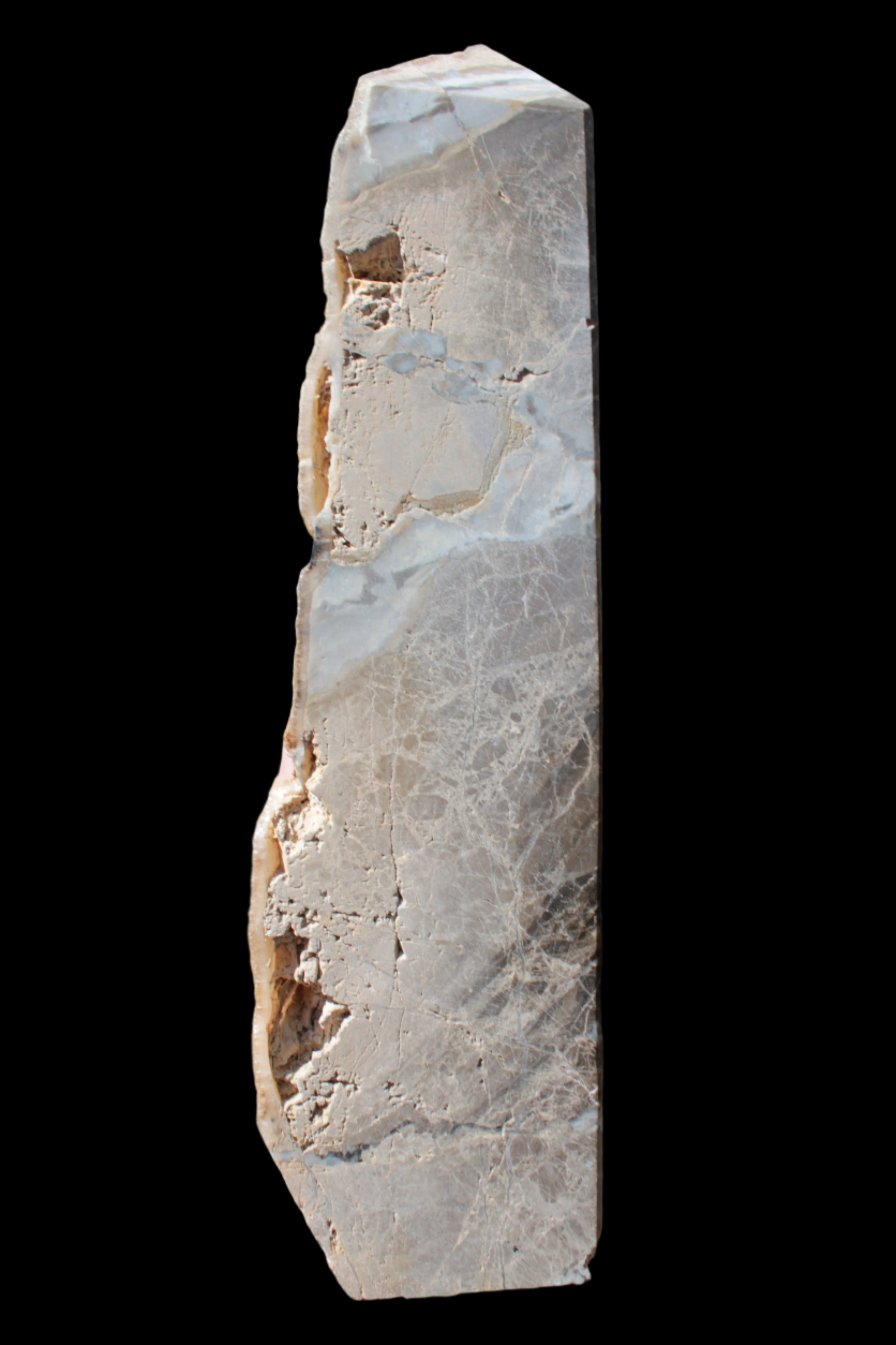 Sphalerite drusy geode obelisk 1187g in sunlight - Rocks and Things Store