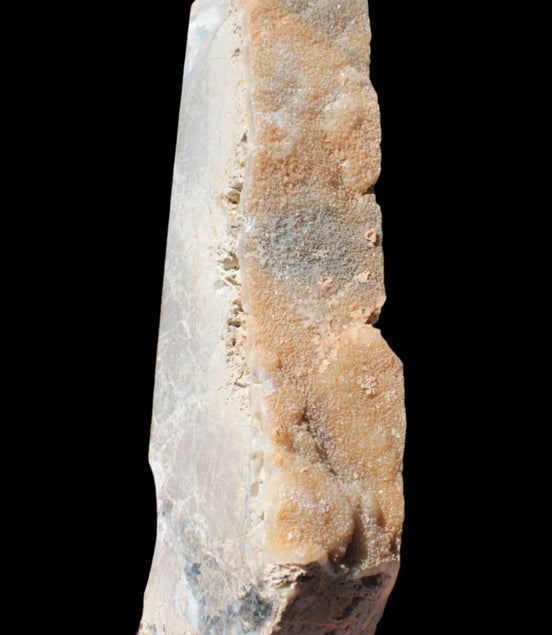 Sphalerite drusy geode obelisk 1187g in sunlight - Rocks and Things Store