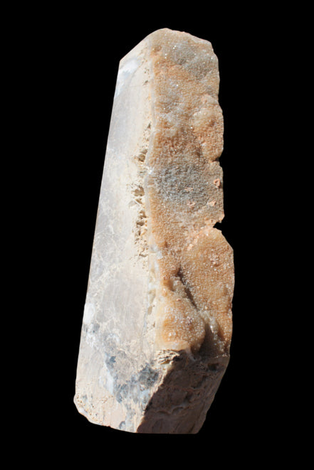 Sphalerite drusy geode obelisk 1187g in sunlight - Rocks and Things Store