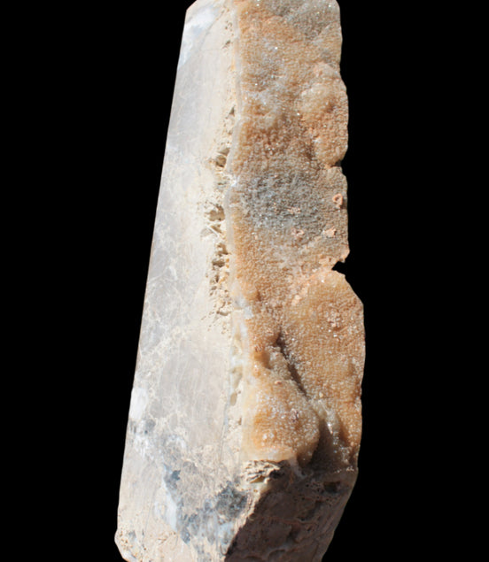 Sphalerite drusy geode obelisk 1187g in sunlight - Rocks and Things Store