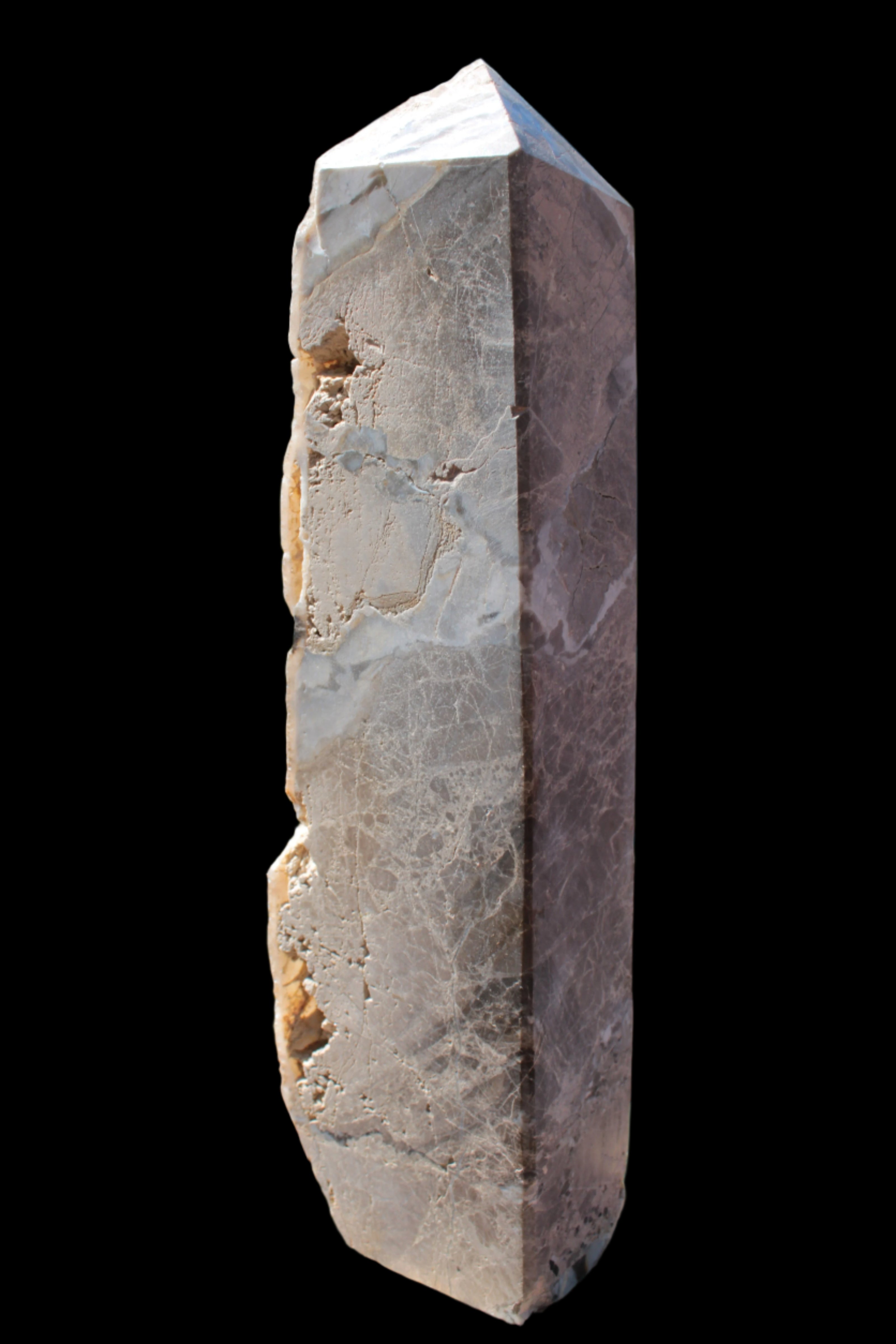 Sphalerite drusy geode obelisk 1187g in sunlight - Rocks and Things Store