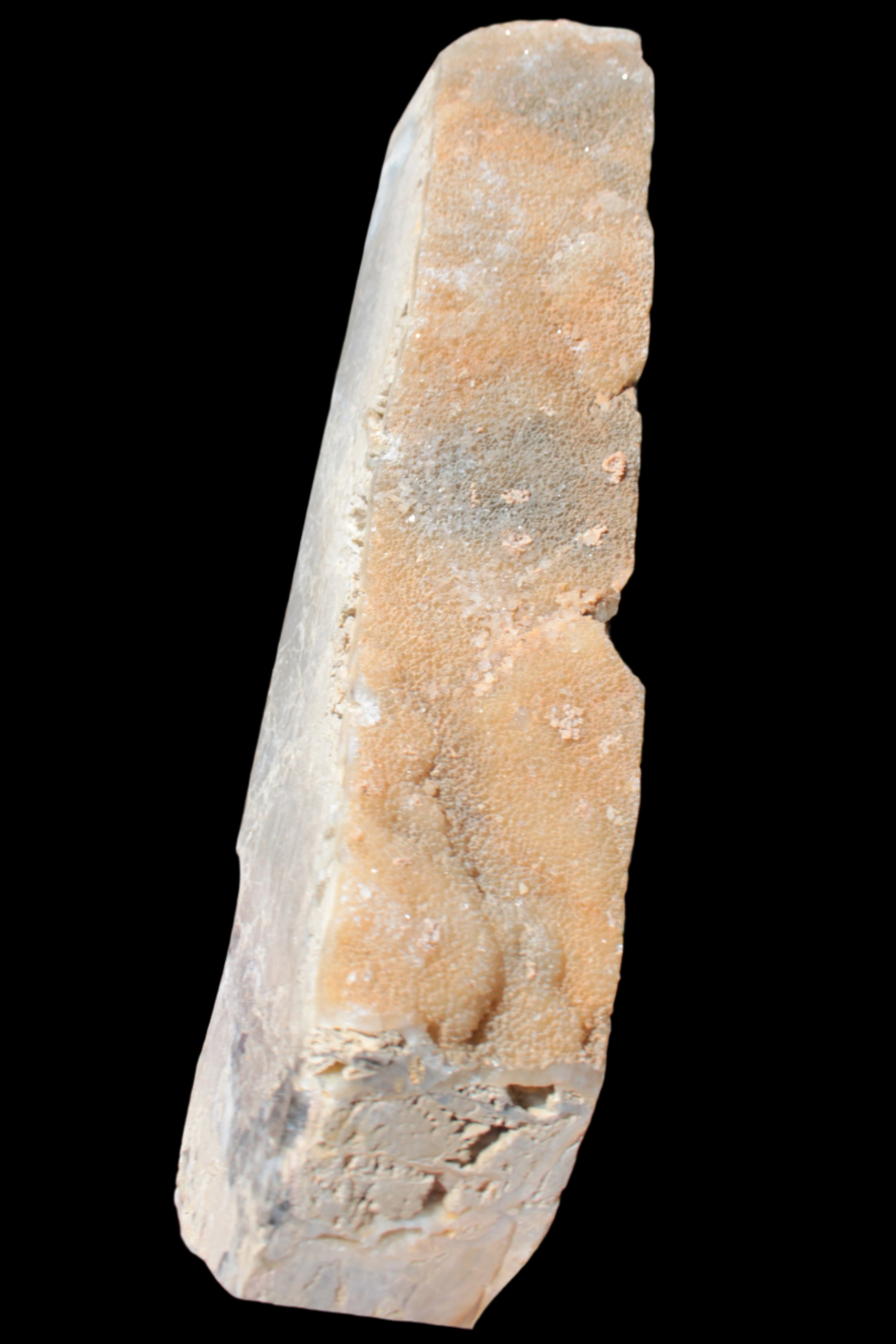 Sphalerite drusy geode obelisk 1187g in sunlight - Rocks and Things Store