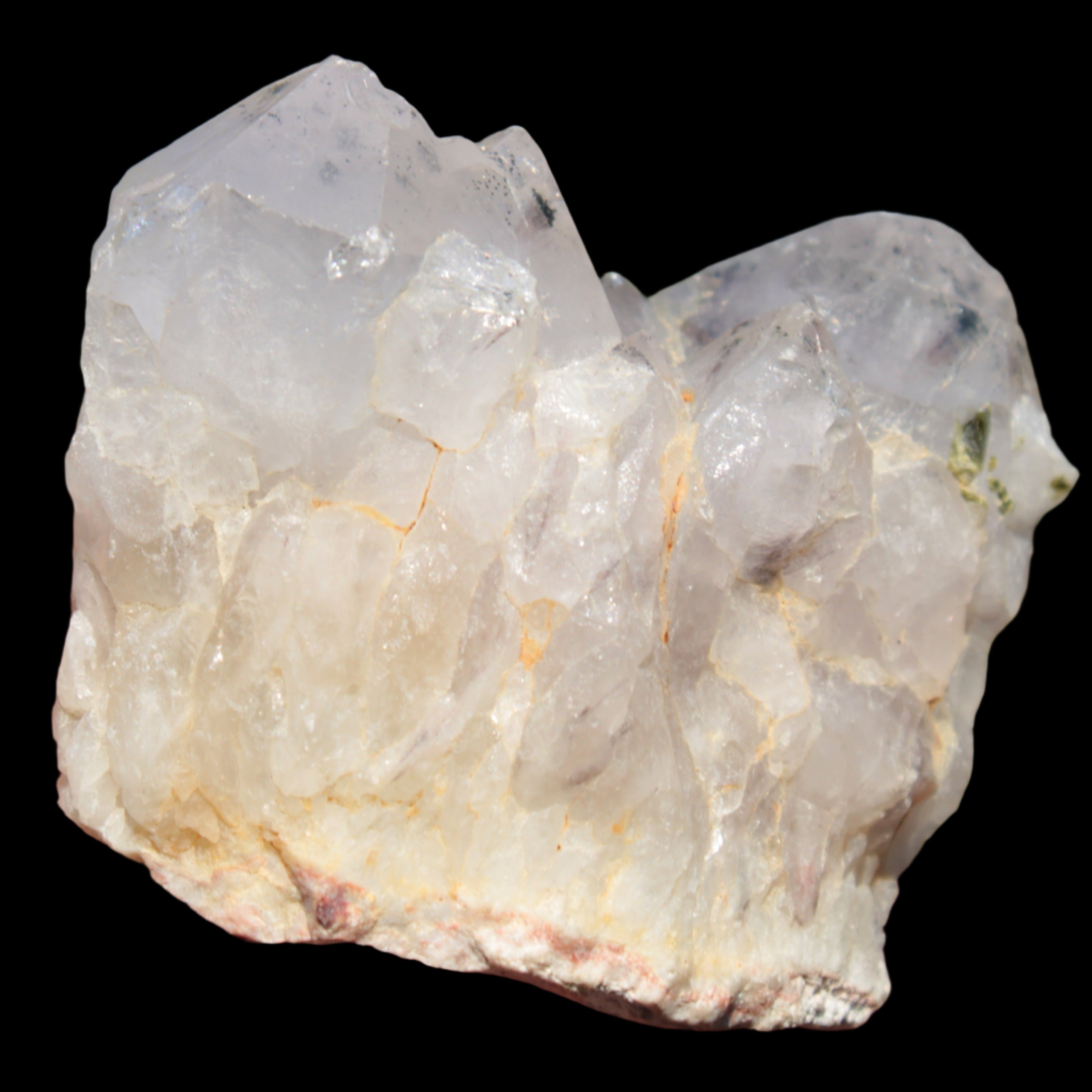 White Silver Mountain Quartz crystal point 66g in sunlight  - Rocks and Things Store