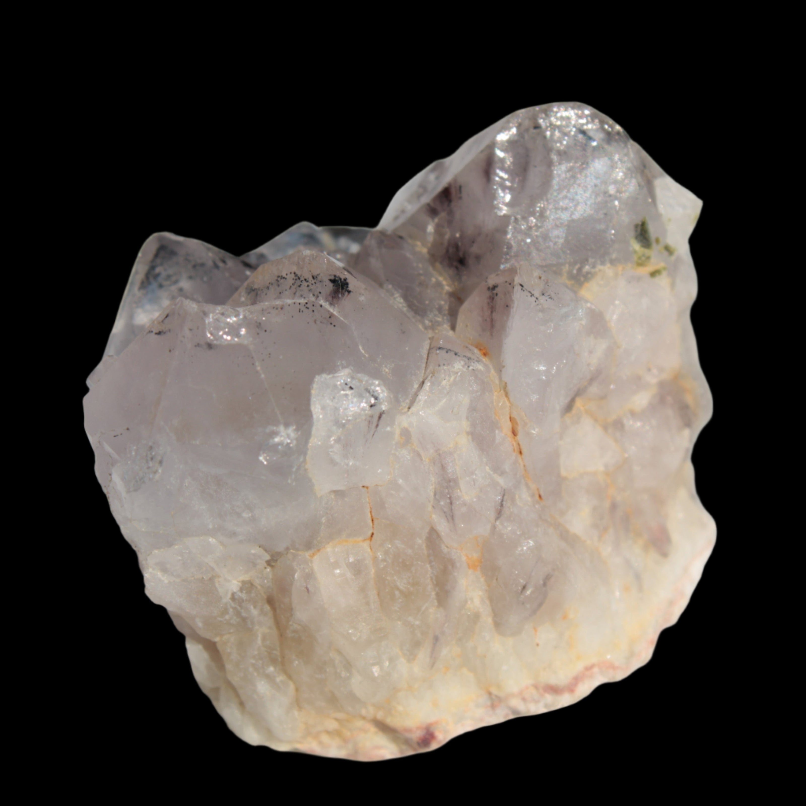 White Silver Mountain Quartz crystal point 66g in sunlight  - Rocks and Things Store