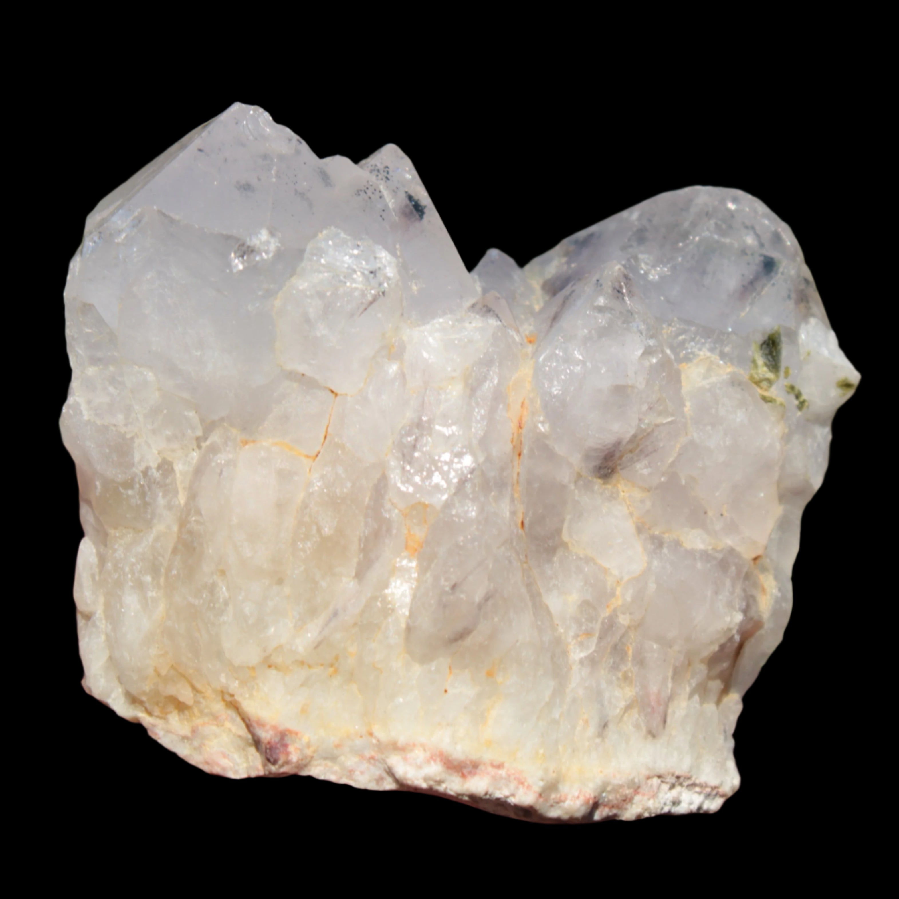 White Silver Mountain Quartz crystal point 66g in sunlight  - Rocks and Things Store