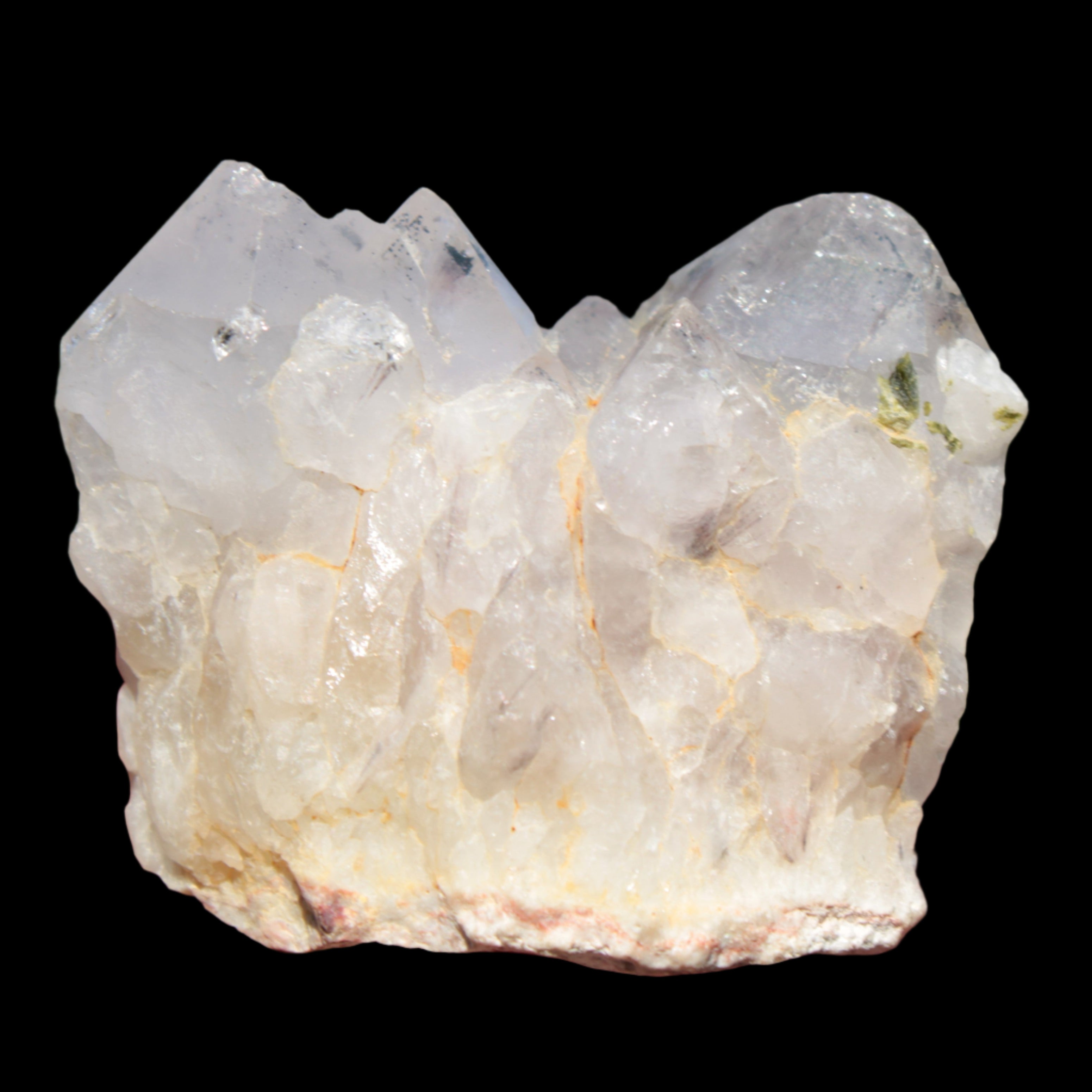 White Silver Mountain Quartz crystal point 66g in sunlight  - Rocks and Things Store