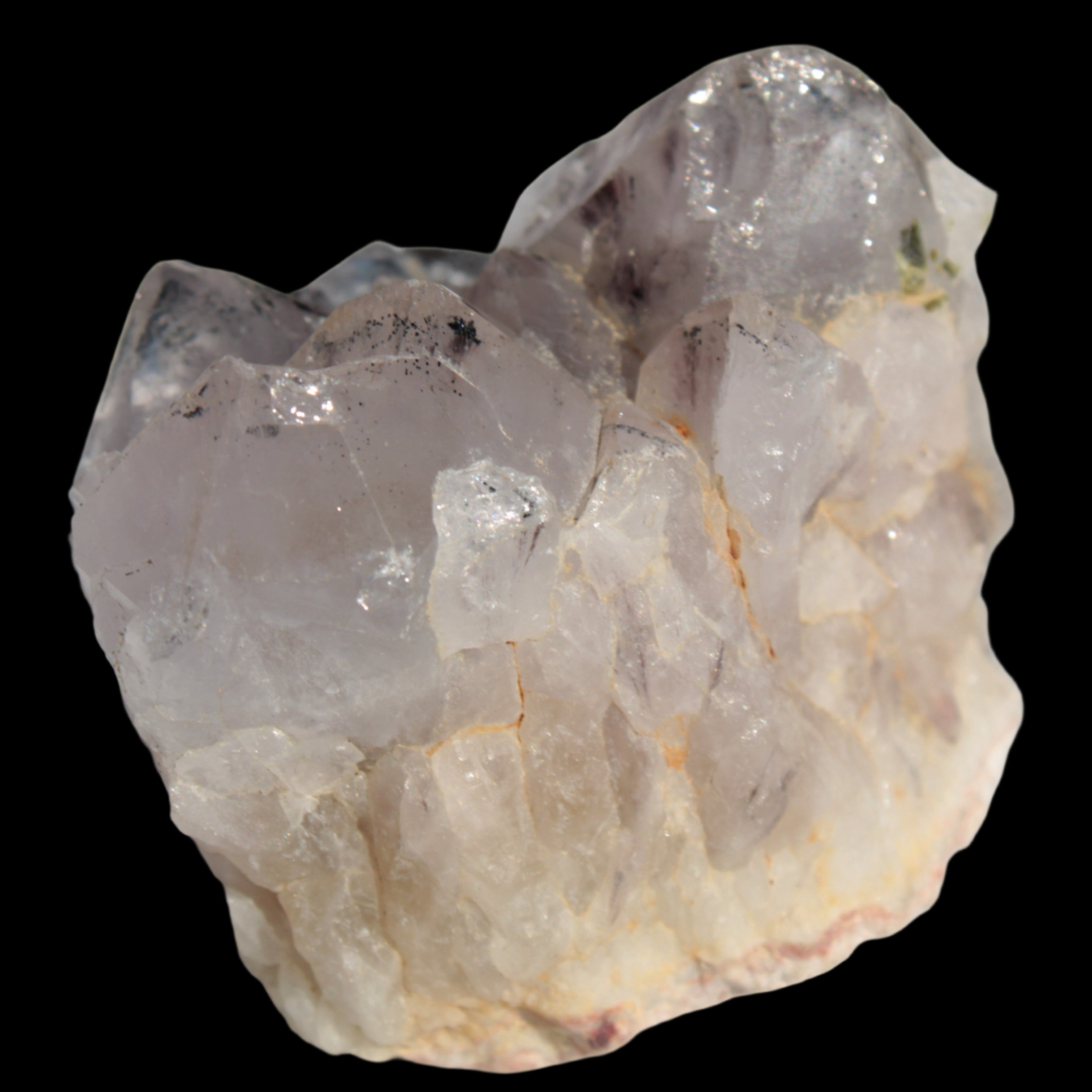 White Silver Mountain Quartz crystal point 66g in sunlight  - Rocks and Things Store