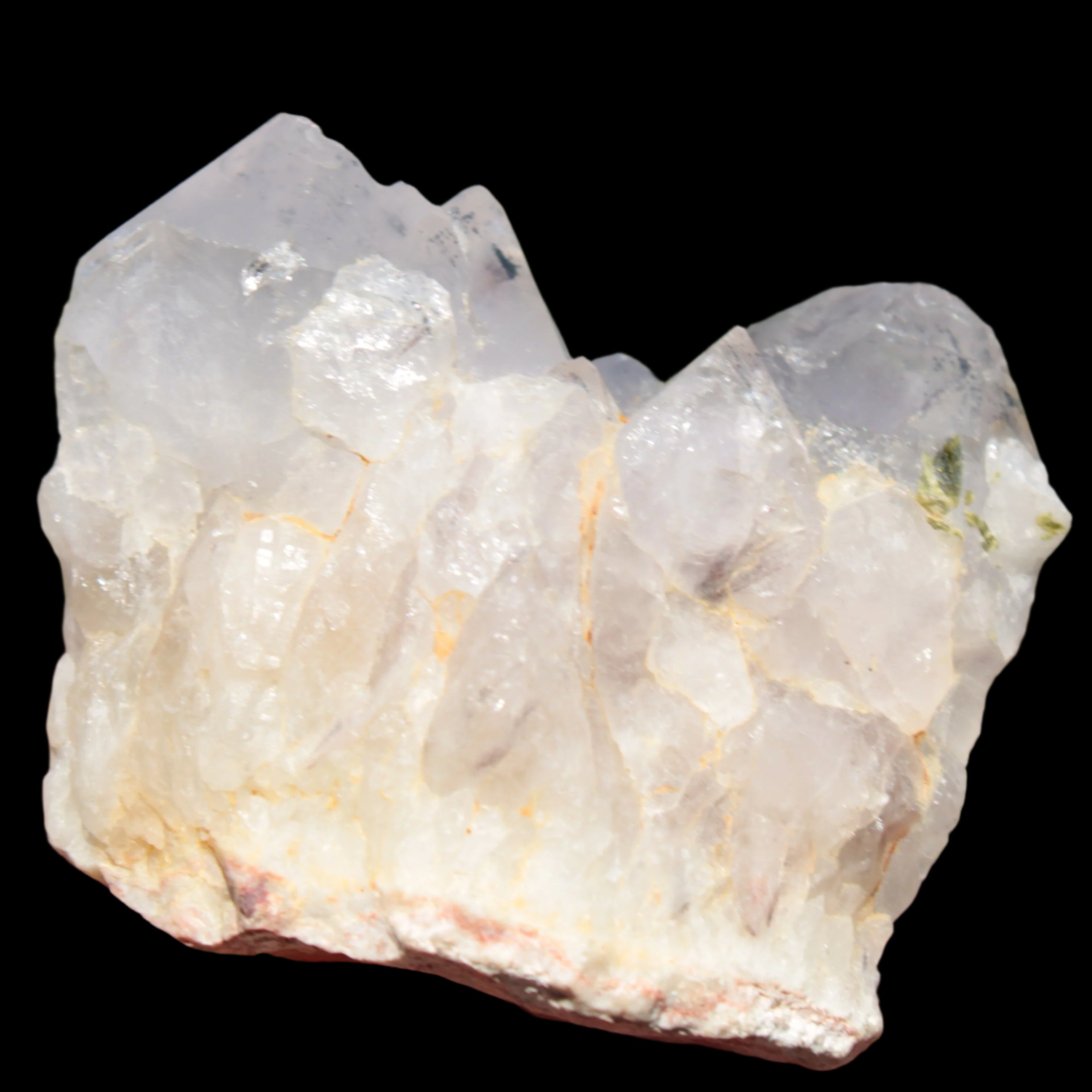 White Silver Mountain Quartz crystal point 66g in sunlight  - Rocks and Things Store