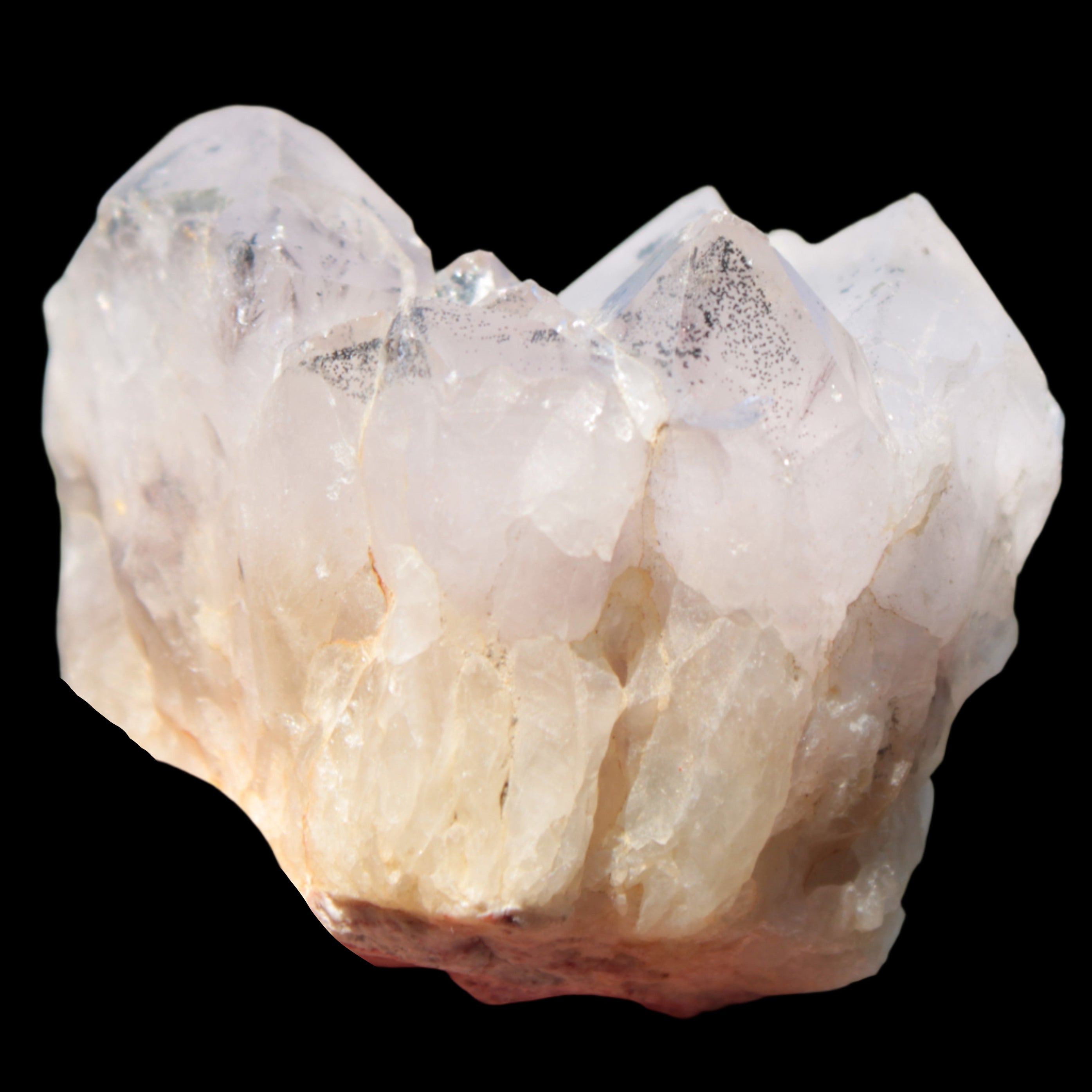 White Silver Mountain Quartz crystal point 66g in sunlight  - Rocks and Things Store