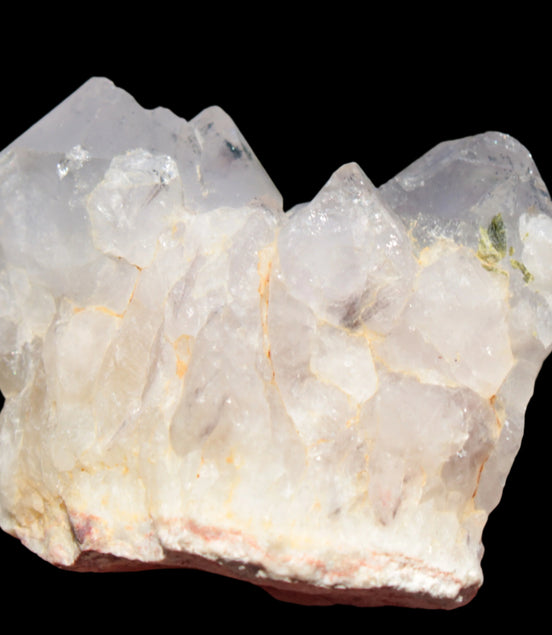 White Silver Mountain Quartz crystal point 66g in sunlight  - Rocks and Things Store