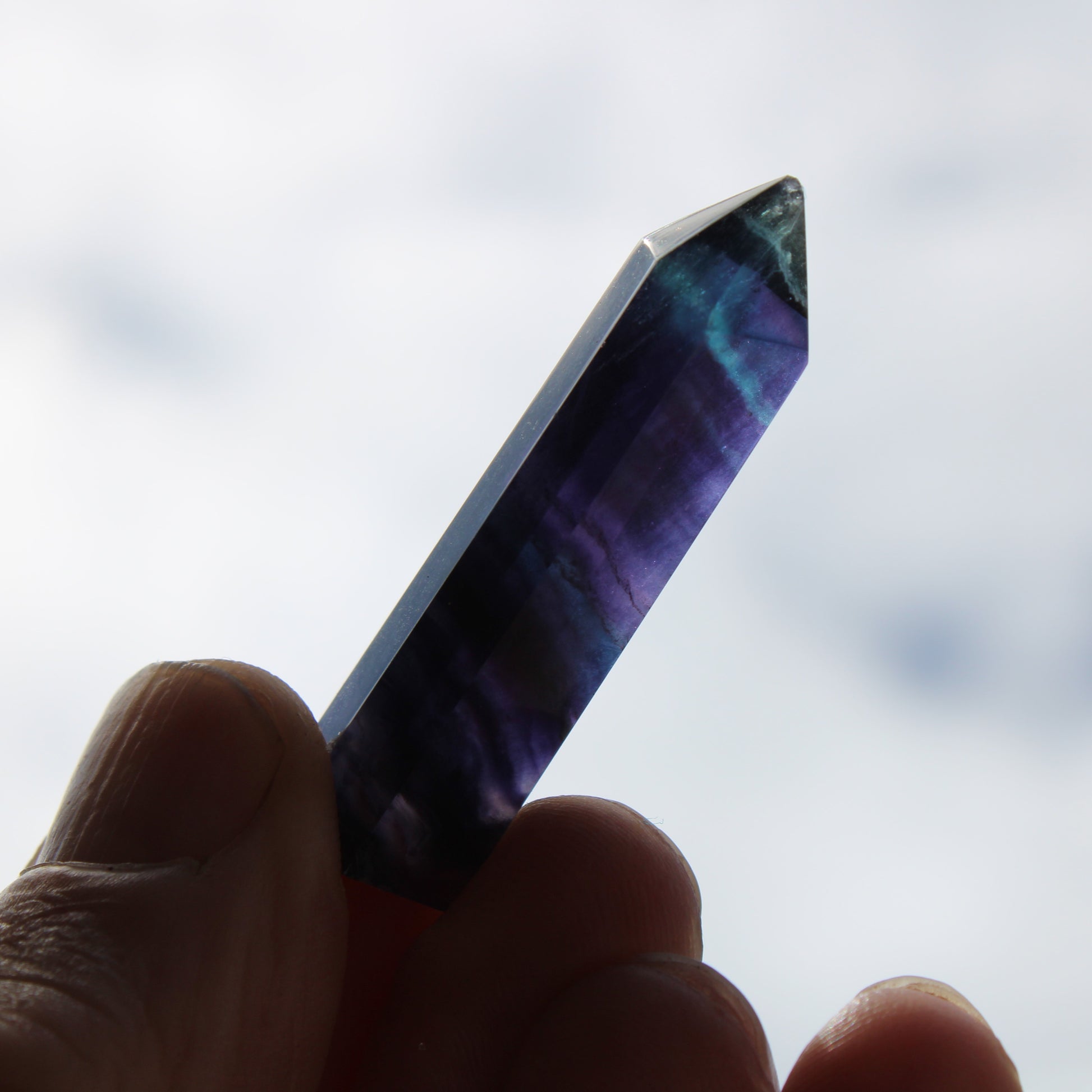 Rainbow Fluorite wand 9.9g Rocks and Things