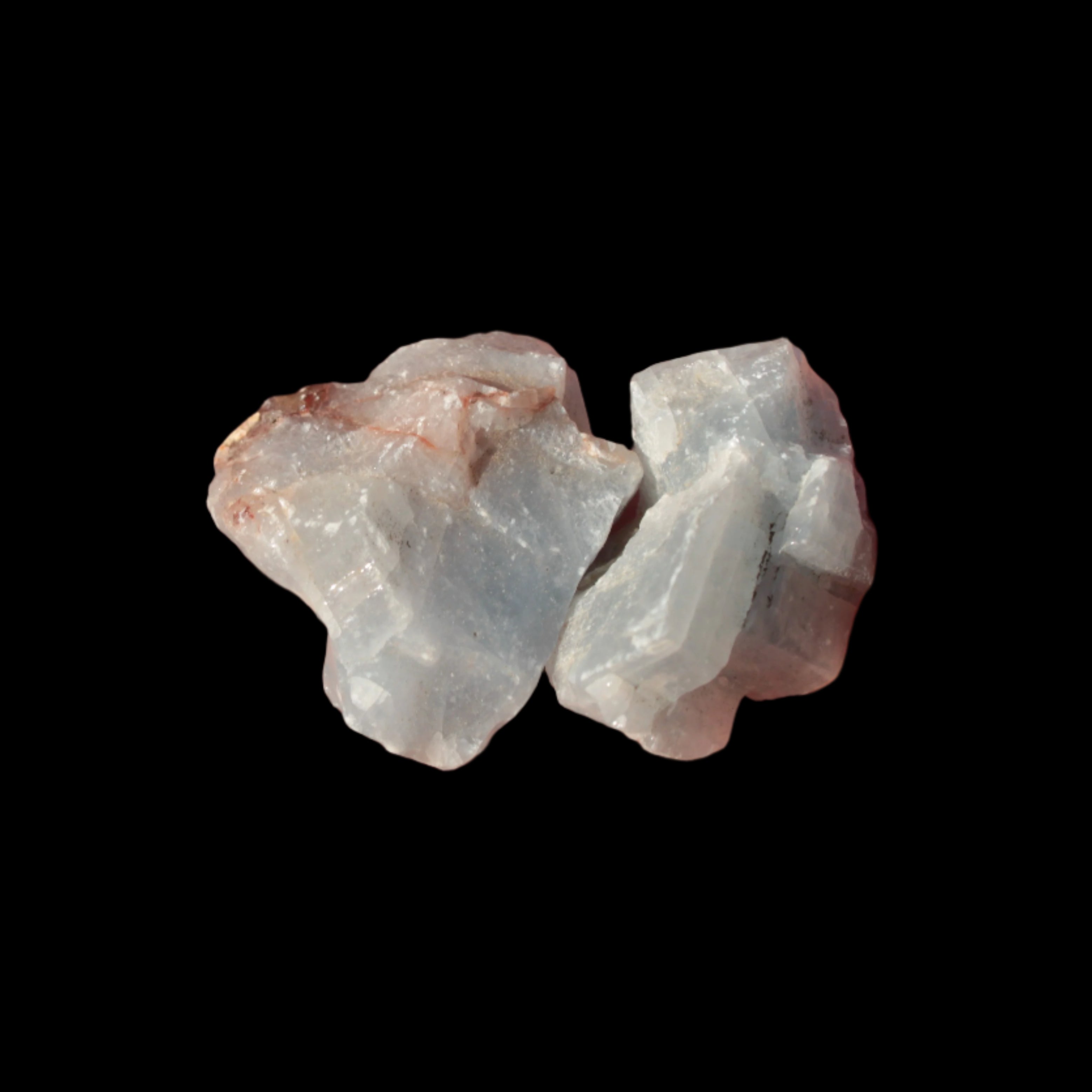 Blue natural Calcite 2 crystals 9g in sunshine - Rocks and Things Store