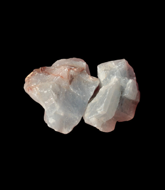 Blue natural Calcite 2 crystals 9g in sunshine - Rocks and Things Store