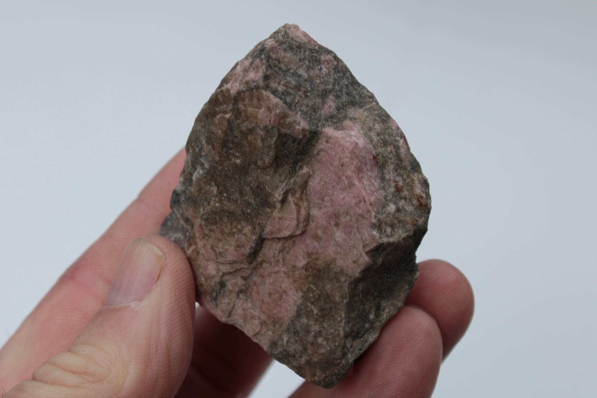 Rhodonite natural stone 93.5g Rocks and Things