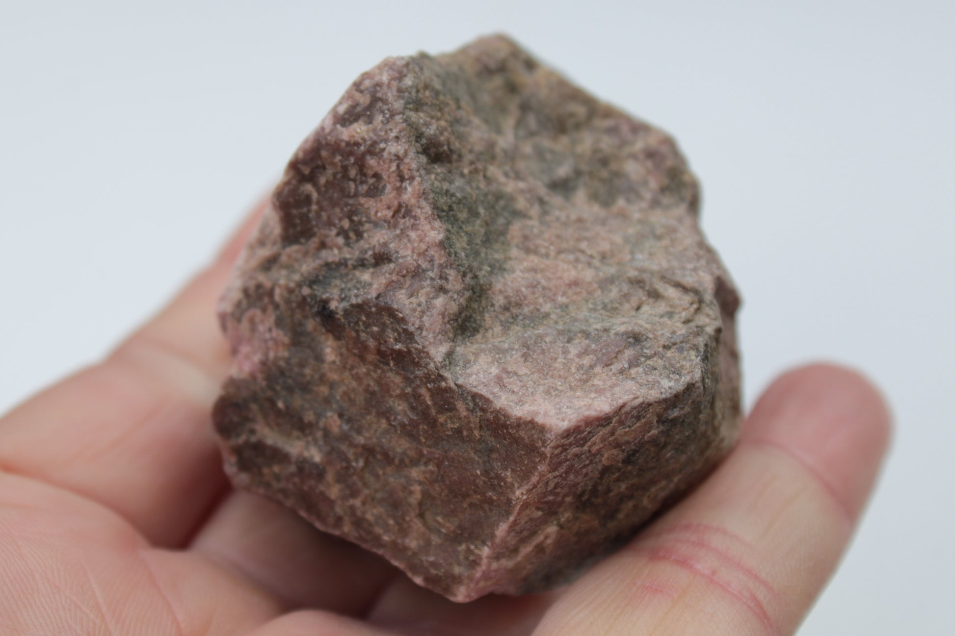 Rhodonite natural stone 113g Rocks and Things