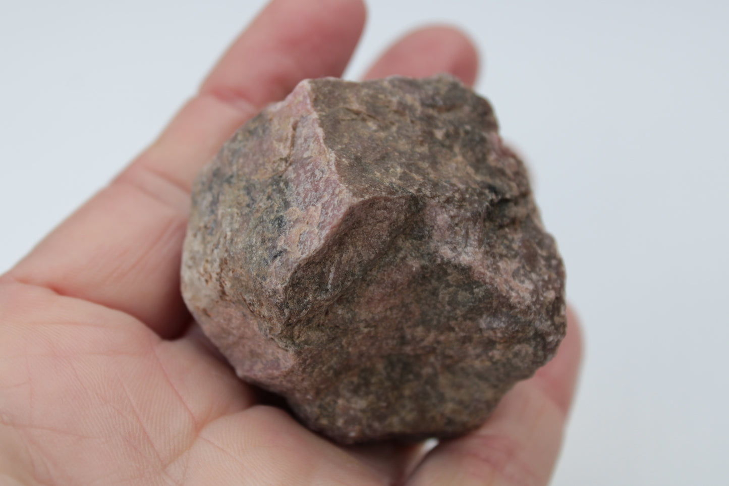 Rhodonite natural stone 113g Rocks and Things