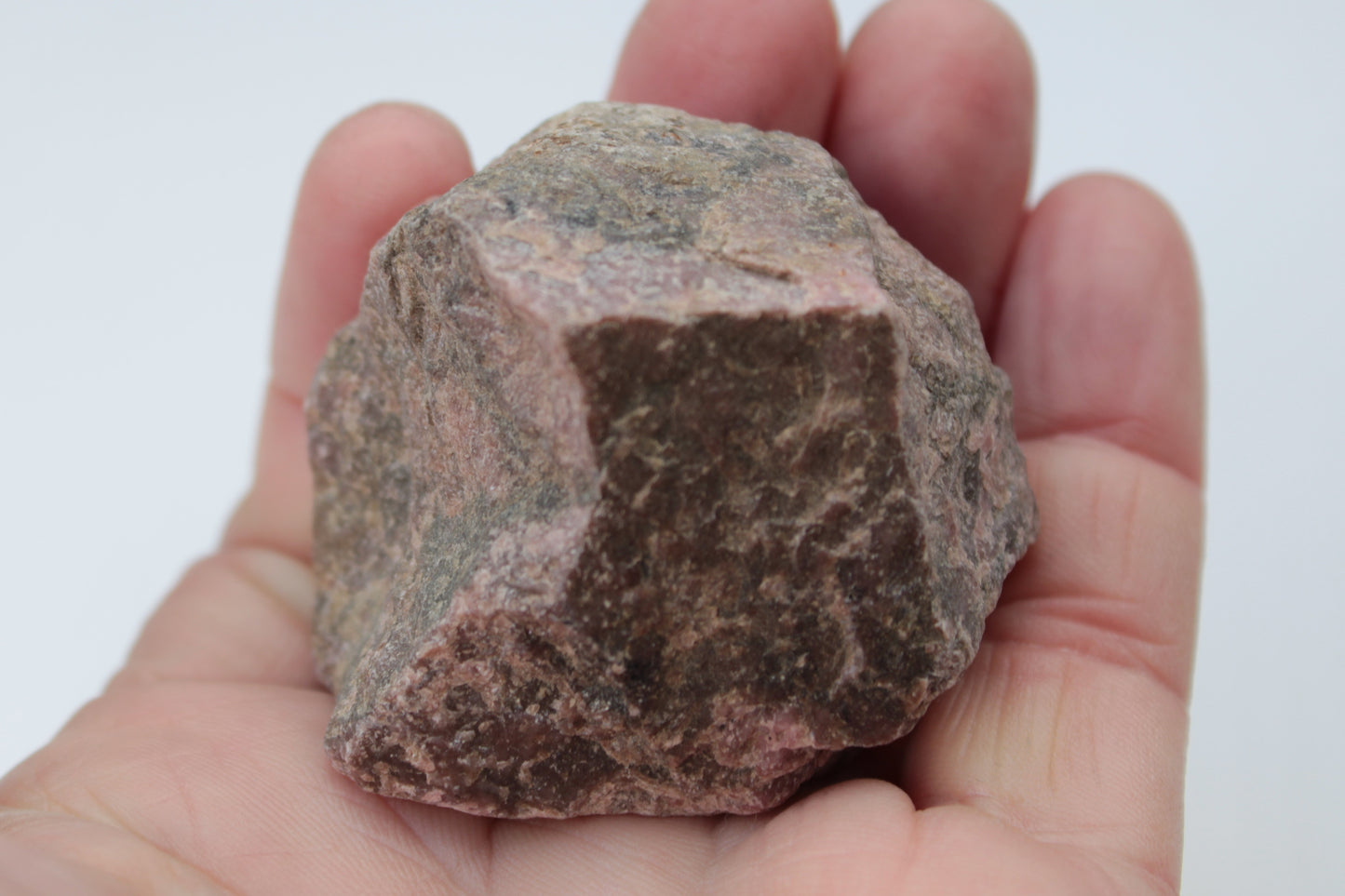 Rhodonite natural stone 113g Rocks and Things