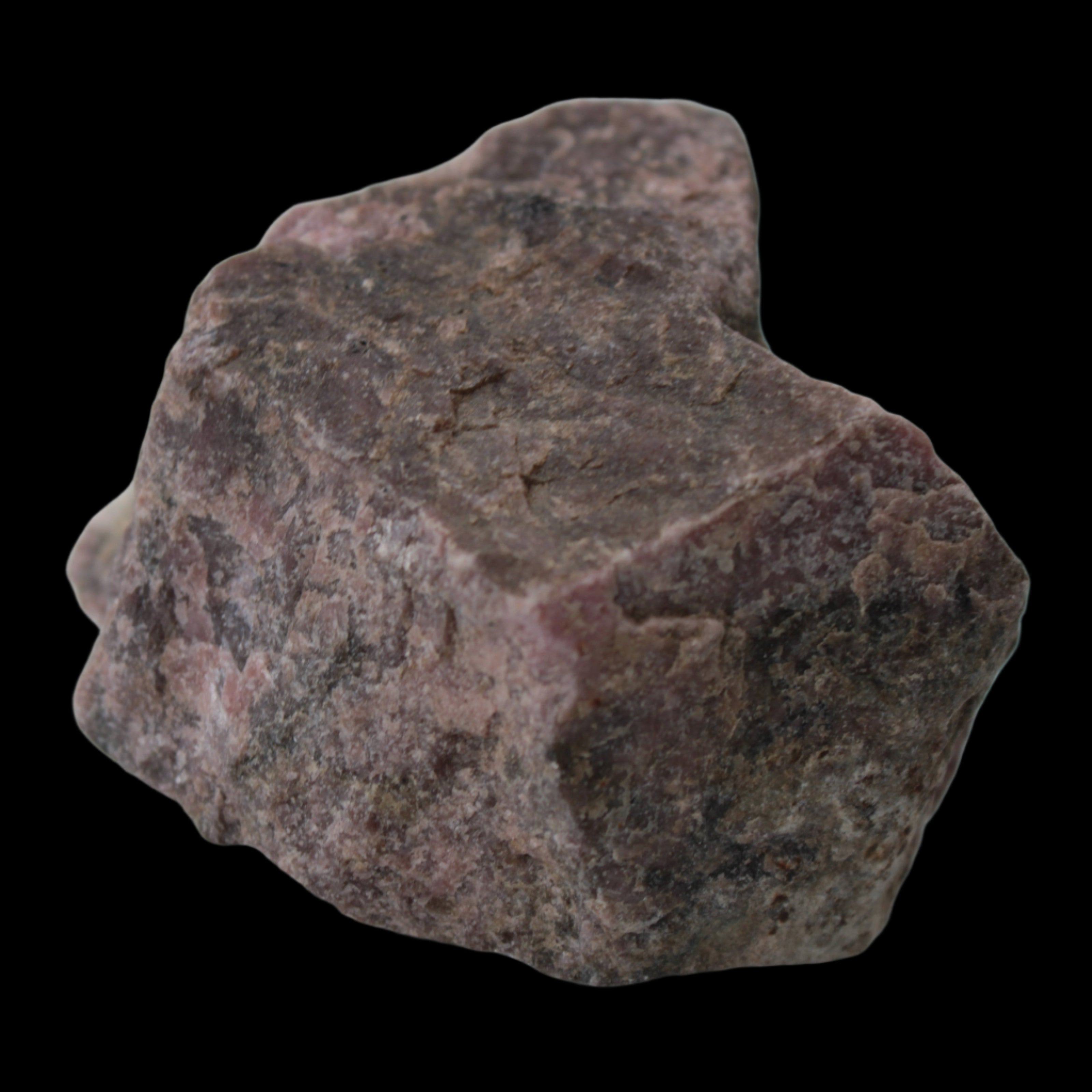 Rhodonite natural stone 113g in sunlight - Rocks and Things Store