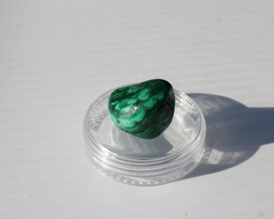 Malachite tumble polished stone 6-9g Rocks and Things