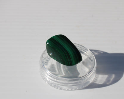 Malachite tumble polished stone 6-9g Rocks and Things