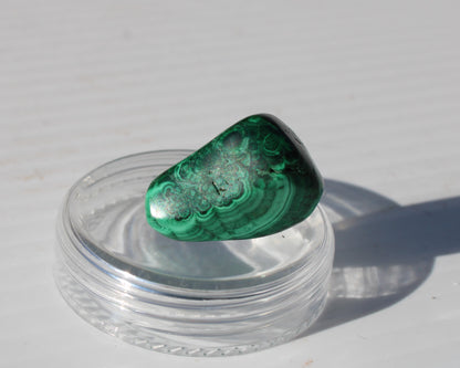 Malachite tumble polished stone 6-9g Rocks and Things