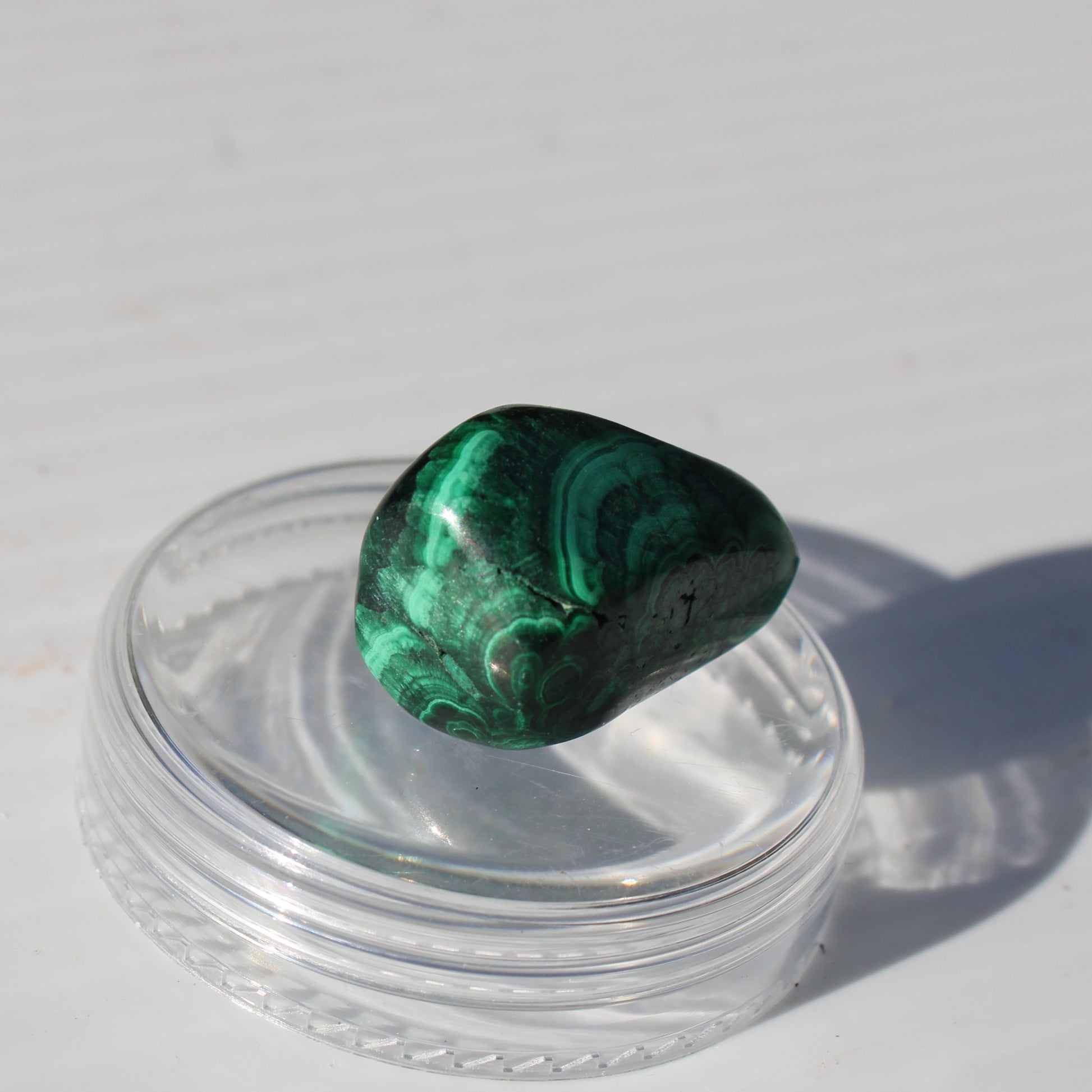 Malachite tumble polished stone 6-9g Rocks and Things