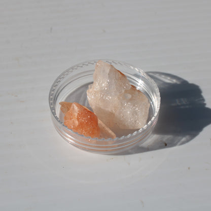 Orange Calcite 3 crystals 8/10g Rocks and Things