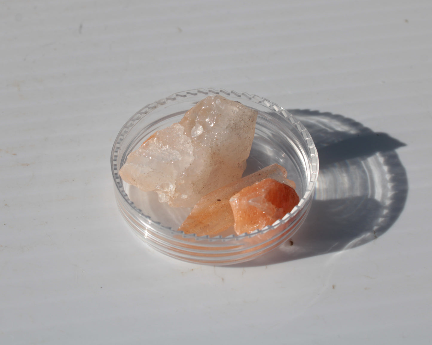 Orange Calcite 3 crystals 8/10g Rocks and Things