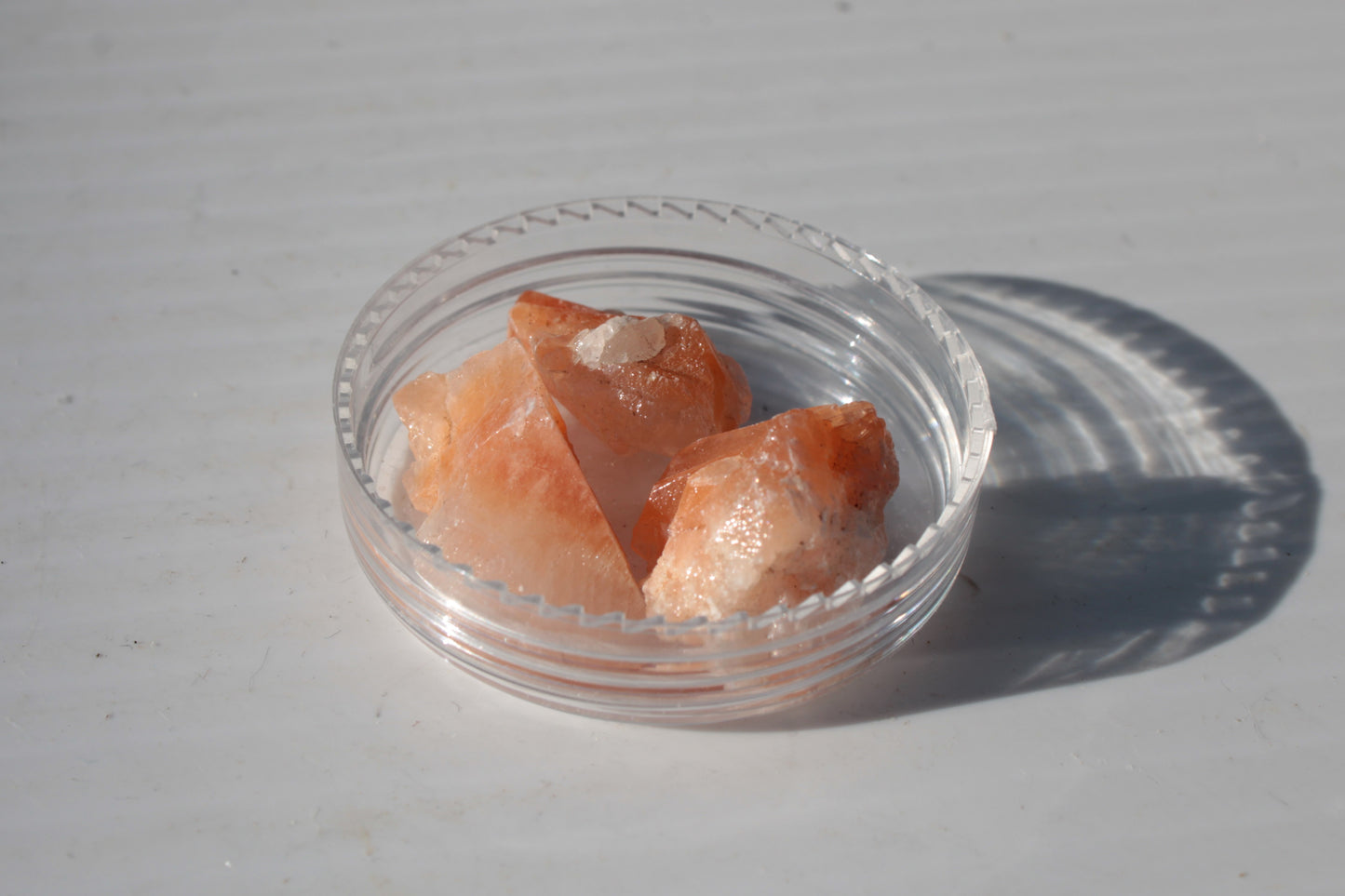 Orange Calcite 3 crystals 8/10g Rocks and Things