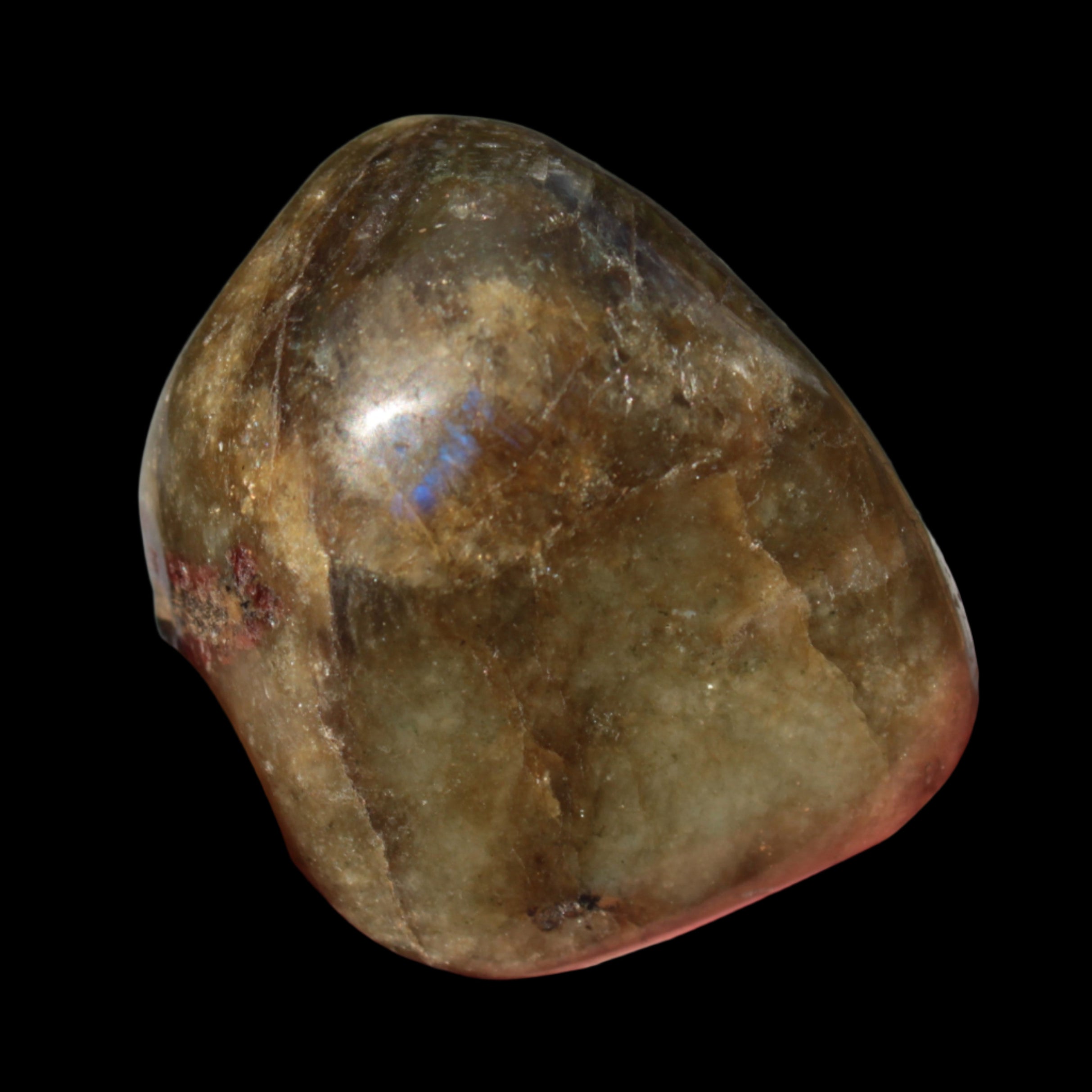 Labradorite tumbled stone 45g in sunlight - Rocks and Things Store