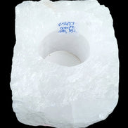 Quartz tea candle holder 100*80*62mm 908g in sunlight - Rocks and Things Store