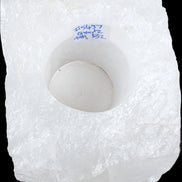 Quartz tea candle holder 100*80*62mm 908g in sunlight - Rocks and Things Store