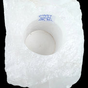 Quartz tea candle holder 100*80*62mm 908g in sunlight - Rocks and Things Store