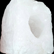 Quartz tea candle holder 100*80*62mm 908g in sunlight - Rocks and Things Store