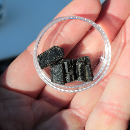 Black Tourmaline 3 crystals 5-7g Rocks and Things