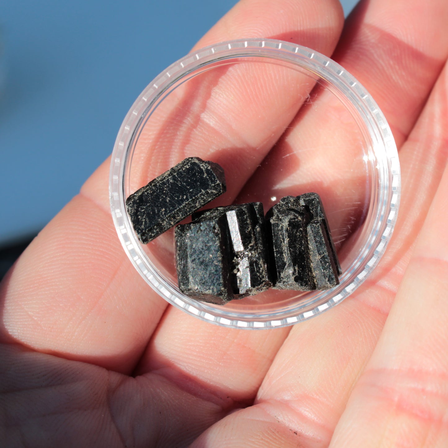 Black Tourmaline 3 crystals 5-7g Rocks and Things