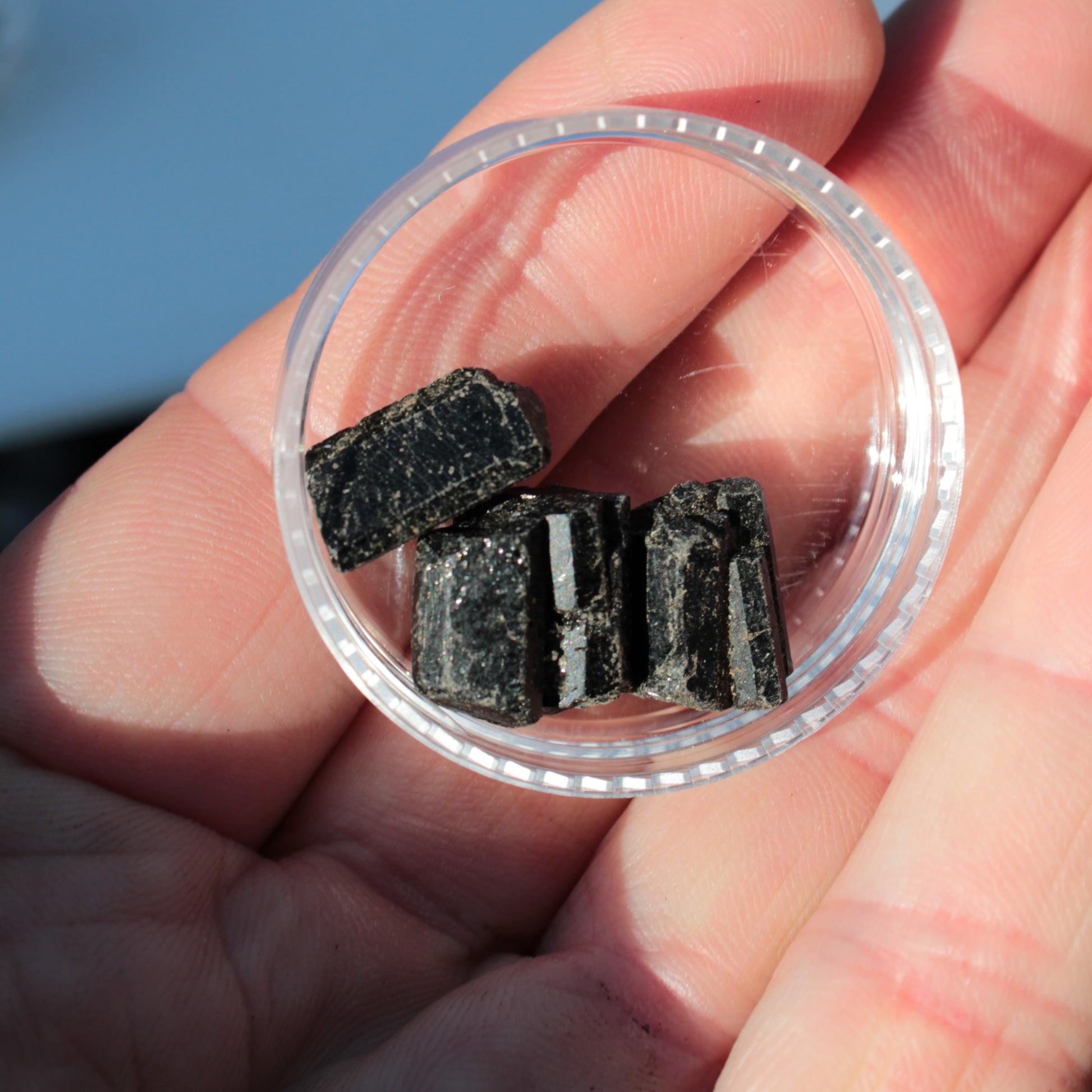 Black Tourmaline 3 crystals 5-7g Rocks and Things