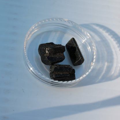 Black Tourmaline 3 crystals 5-7g Rocks and Things