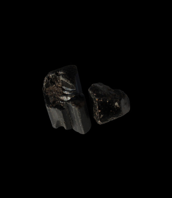 Black Tourmaline 2 crystals 10g Rocks and Things